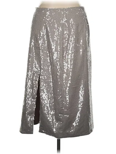 Pre-owned Cider Formal Skirt In Silver