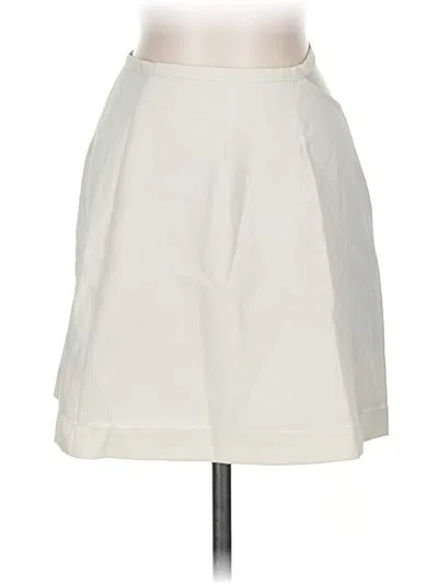 Pre-owned Cider Formal Skirt In White