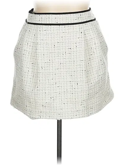 Pre-owned Cider Formal Skirt In White