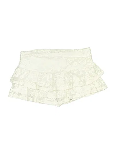 Pre-owned Cider Formal Skirt In White