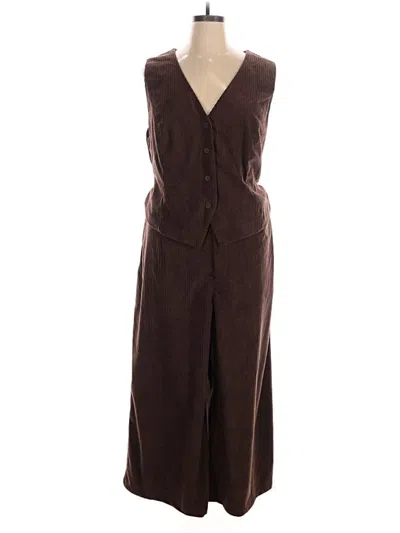 Pre-owned Cider Jumpsuit In Brown