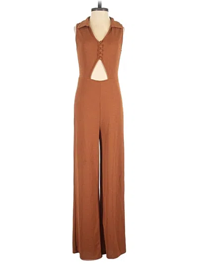 Pre-owned Cider Jumpsuit In Brown