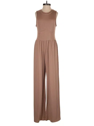 Pre-owned Cider Jumpsuit In Brown