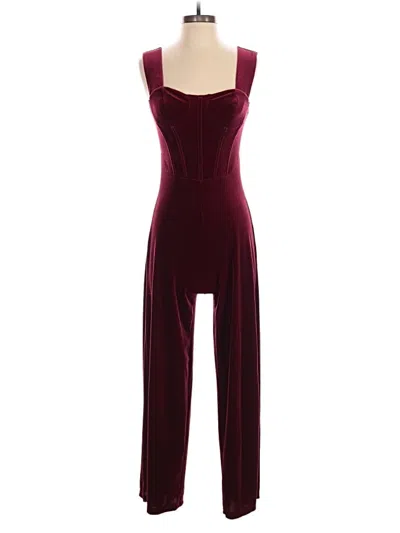 Pre-owned Cider Jumpsuit In Burgundy