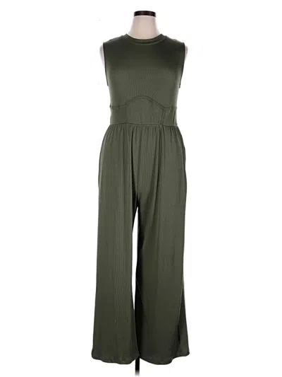 Pre-owned Cider Jumpsuit In Green