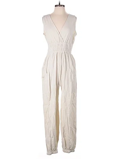 Pre-owned Cider Jumpsuit In Ivory