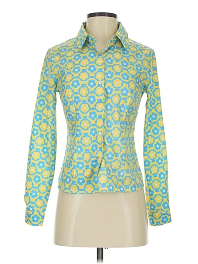 Pre-owned Cider Long Sleeve Blouse In Yellow