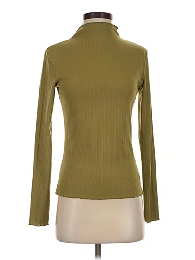 Pre-owned Cider Long Sleeve Top Green Turtleneck Tops