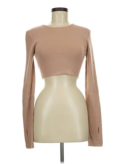 Pre-owned Cider Long Sleeve T-shirt In Tan