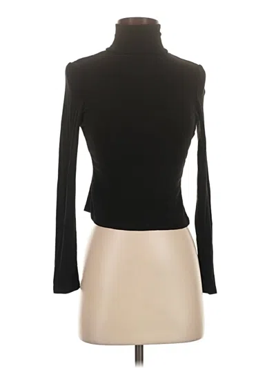 Pre-owned Cider Long Sleeve Turtleneck In Black