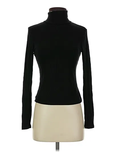 Pre-owned Cider Long Sleeve Turtleneck In Black
