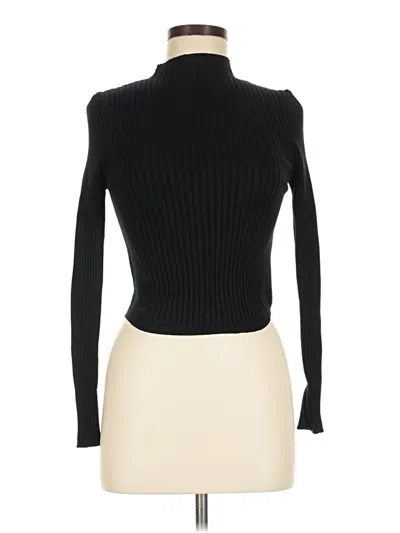 Pre-owned Cider Long Sleeve Turtleneck In Black