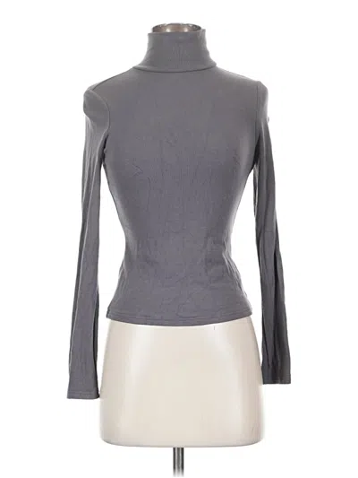 Pre-owned Cider Long Sleeve Turtleneck In Gray