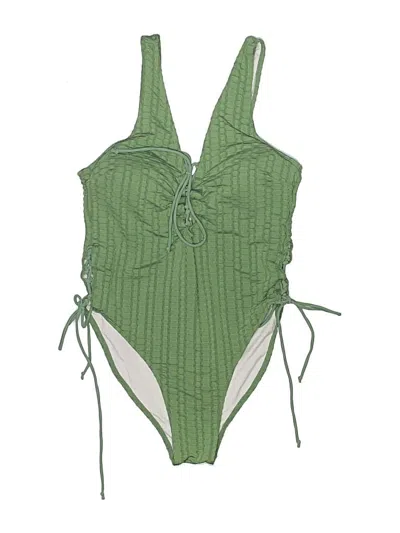 Pre-owned Cider One Piece Swimsuit In Green