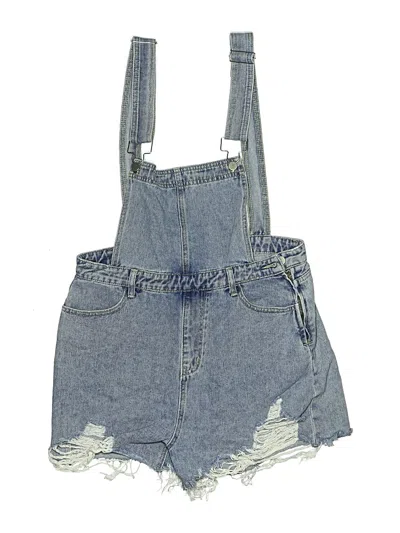 Pre-owned Cider Overall Shorts In Blue