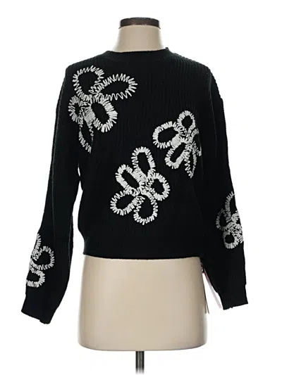 Pre-owned Cider Pullover Sweater In Black