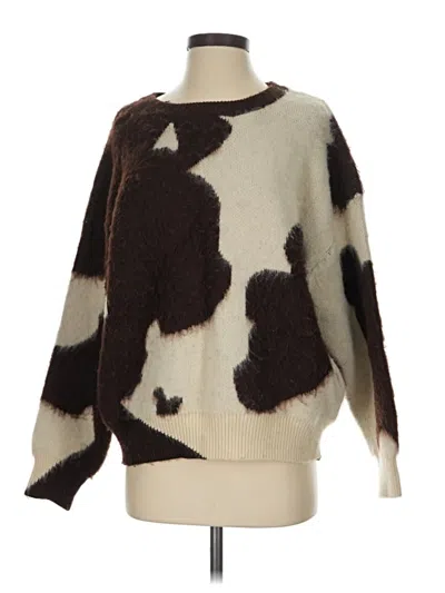 Pre-owned Cider Pullover Sweater In Brown