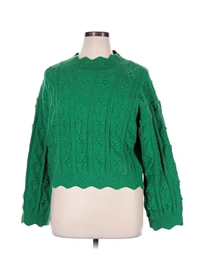 Pre-owned Cider Pullover Sweater In Green