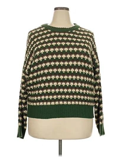 Pre-owned Cider Pullover Sweater In Green