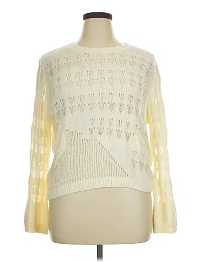 Pre-owned Cider Pullover Sweater In Ivory