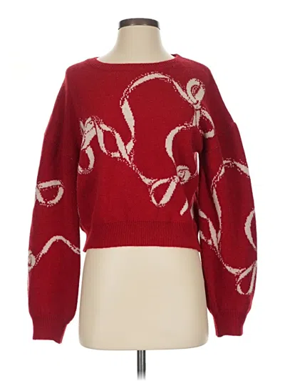 Pre-owned Cider Pullover Sweater In Red