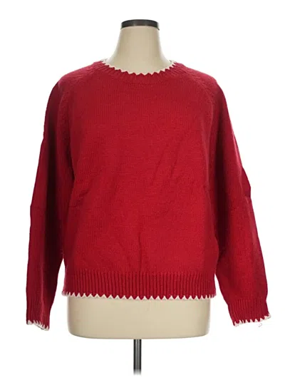 Cider Pullover Sweater In Red
