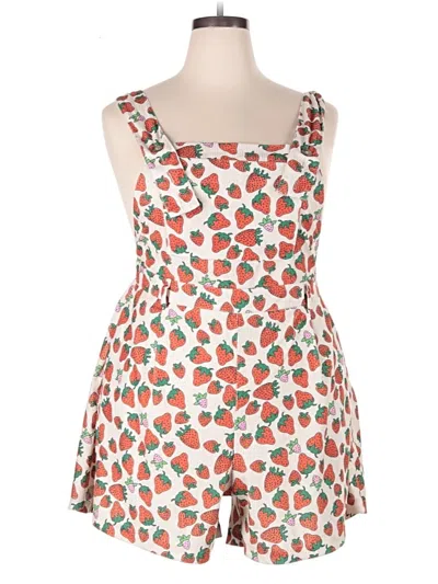Pre-owned Cider Romper In Orange