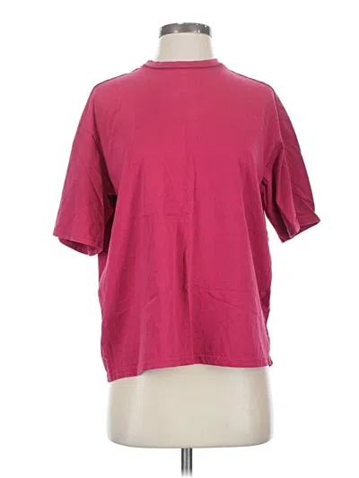 Pre-owned Cider Short Sleeve T-shirt In Burgundy