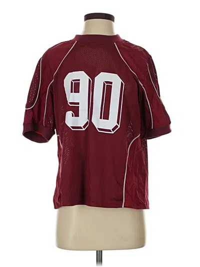 Pre-owned Cider Short Sleeve T-shirt In Burgundy