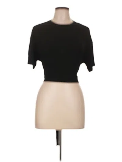 Pre-owned Cider Short Sleeve Turtleneck In Black