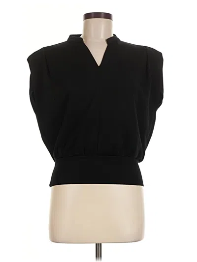Pre-owned Cider Short Sleeve Turtleneck In Black