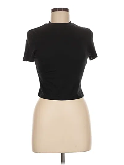 Pre-owned Cider Short Sleeve Turtleneck In Black