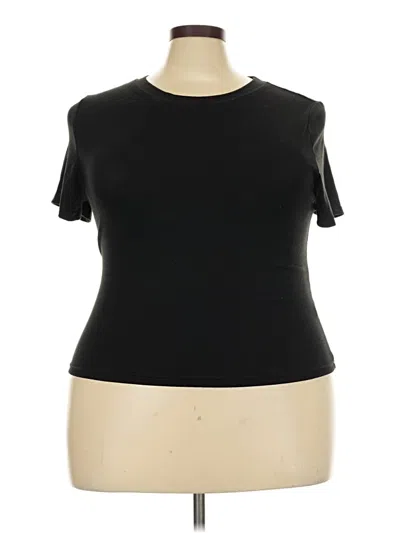 Pre-owned Cider Short Sleeve Turtleneck In Black