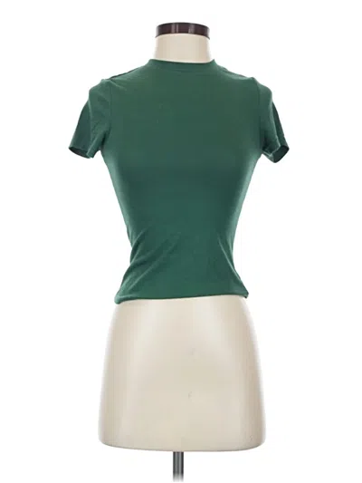 Pre-owned Cider Short Sleeve Turtleneck In Green
