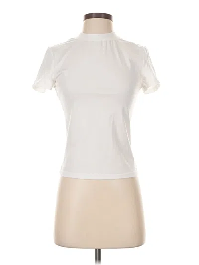 Pre-owned Cider Short Sleeve Turtleneck In Ivory