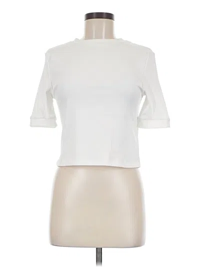 Pre-owned Cider Short Sleeve Turtleneck In Ivory