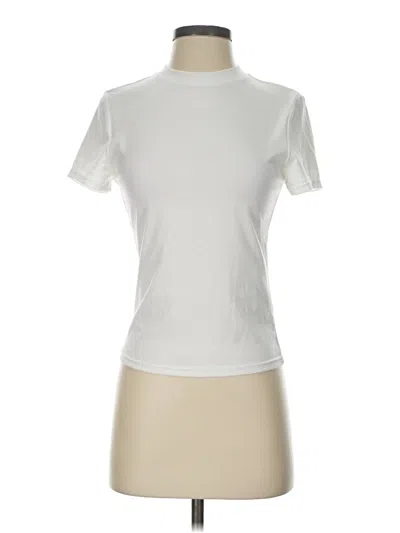 Pre-owned Cider Short Sleeve Turtleneck In Ivory