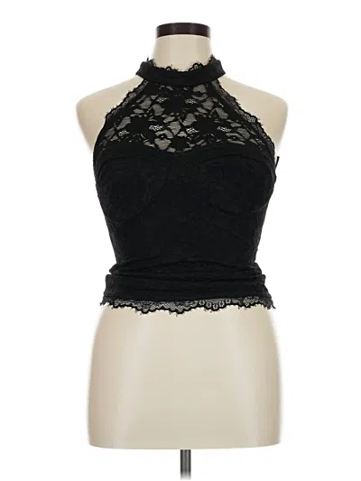 Pre-owned Cider Sleeveless Blouse In Black