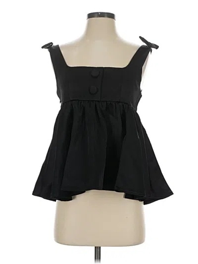 Pre-owned Cider Sleeveless Blouse In Black
