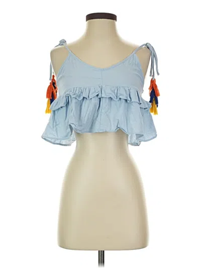 Pre-owned Cider Sleeveless Blouse In Blue