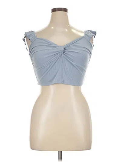 Pre-owned Cider Sleeveless Blouse In Blue