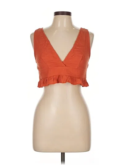 Pre-owned Cider Sleeveless Blouse In Brown