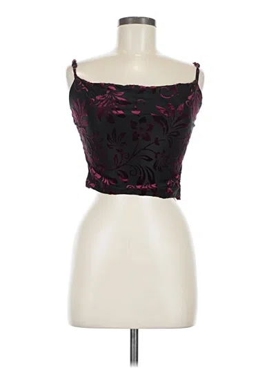 Pre-owned Cider Sleeveless Blouse In Burgundy