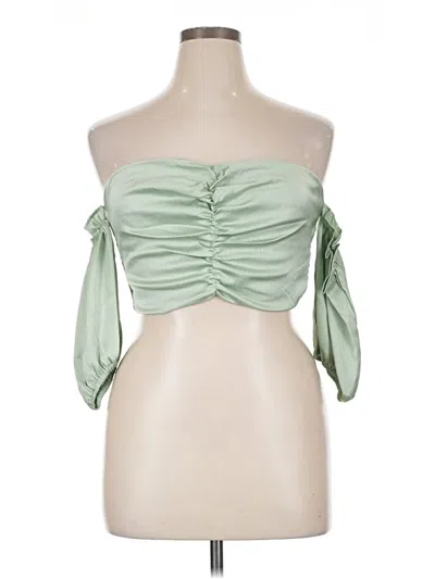 Pre-owned Cider Sleeveless Blouse In Green
