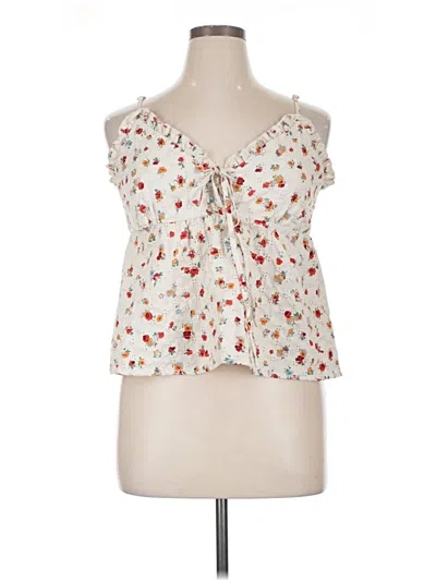 Pre-owned Cider Sleeveless Blouse In Ivory