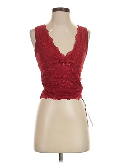 Pre-owned Cider Sleeveless Blouse In Red
