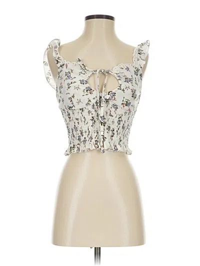 Pre-owned Cider Sleeveless Blouse In Silver