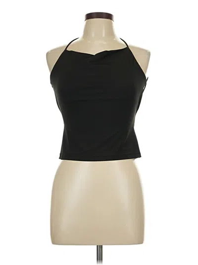 Pre-owned Cider Sleeveless Top Black Halter Neckline Tops