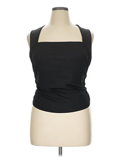 Pre-owned Cider Sleeveless Top Black Halter Neckline Tops
