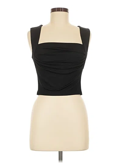 Pre-owned Cider Sleeveless Top Black Strapless Neckline Tops